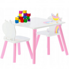 Masă pentru copii cu 2 scaune - unicorn Preview