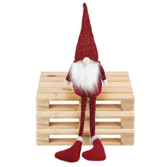 Elf Crăciun - 55 cm - Inlea4Fun - roșu