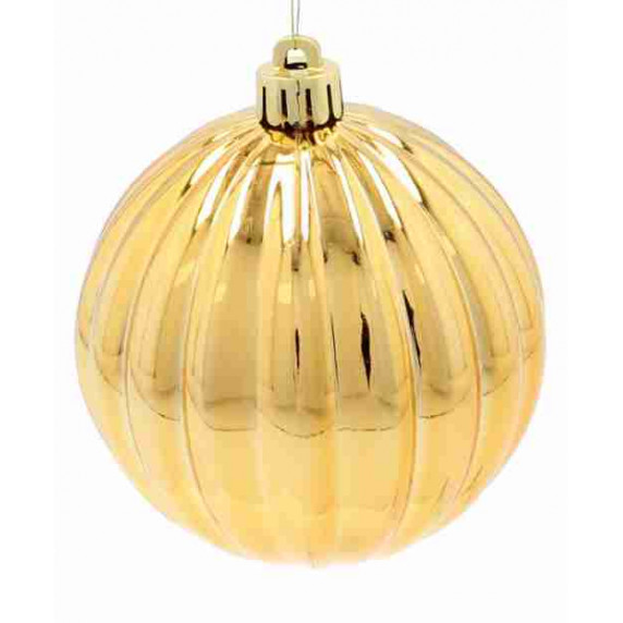 Globuri de Crăciun 8 cm - 6 bucăți - Auriu