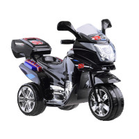 Motocicletă electrică cu iluminare LED - negru - Inlea4Fun 