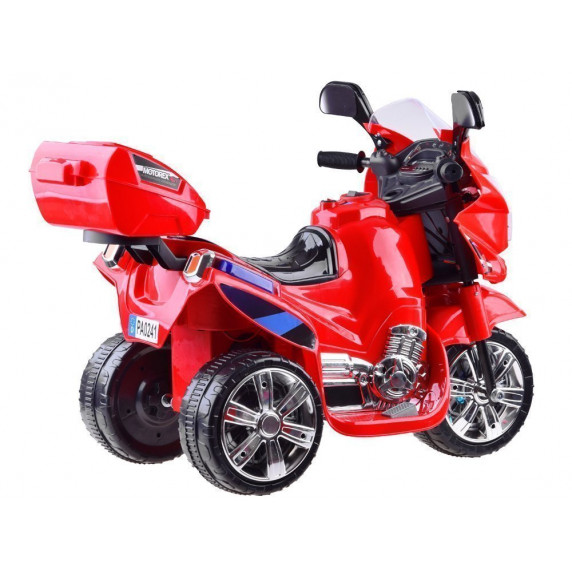 Motocicletă electrică cu iluminare LED - roșu - Inlea4Fun