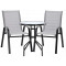 Set masă grădină cu 2 scaune - InGarden KAALA 5901 - gri
