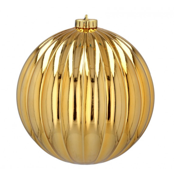 Globuri de Crăciun - 3 bucăți - 15 cm - Inlea4Fun - auriu