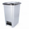 Coș de gunoi cu pedală - alb - 15 litri - Inlea4Home