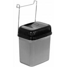 Coș de gunoi din plastic, suspendat - 5 litri - Inlea4Home CENTURION - gri Preview