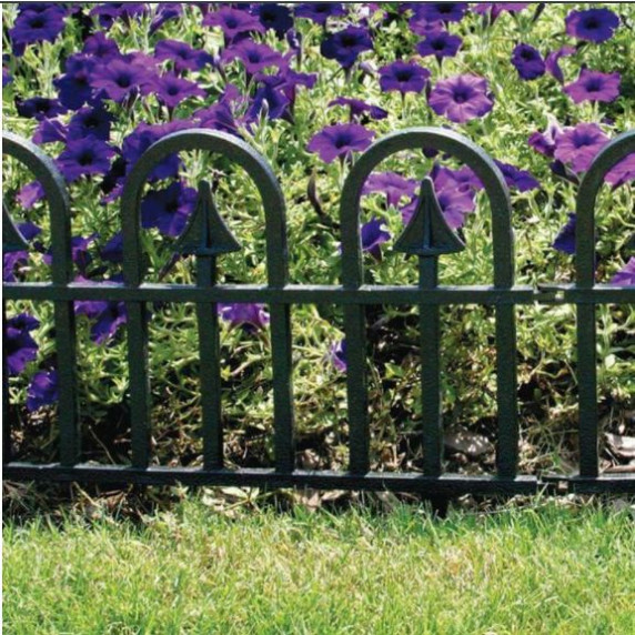 Gard plastic pentru grădină - 60 x 30,5 cm - 4 bucăți - GARDEN LINE