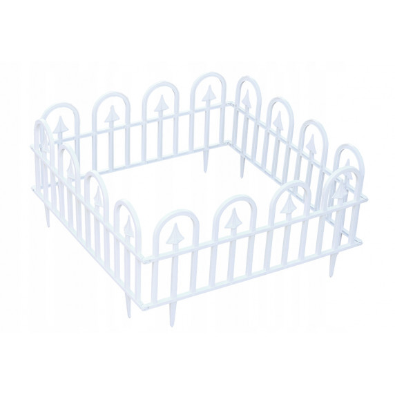 Gard plastic pentru grădină - 60 x 30,5 cm - 4 bucăți - GARDEN LINE