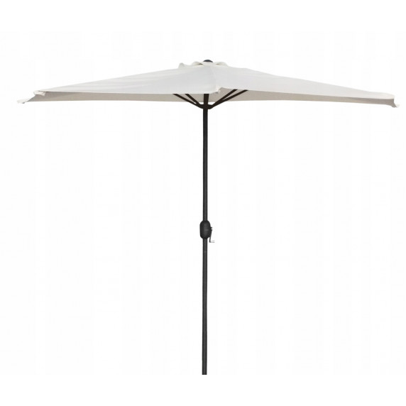 Umbrelă soare semicerc pentru balcoane - 270 cm - bej - InGarden
