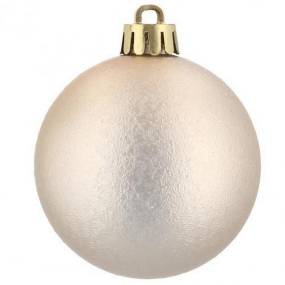 Globuri de Crăciun - 80 bucăți - 6 cm - auriu și argintiu - Inlea4Fun