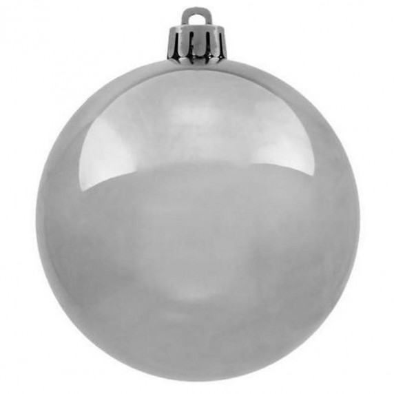 Set globuri de Crăciun 100 buc, 6 cm Inlea4Fun - argintiu