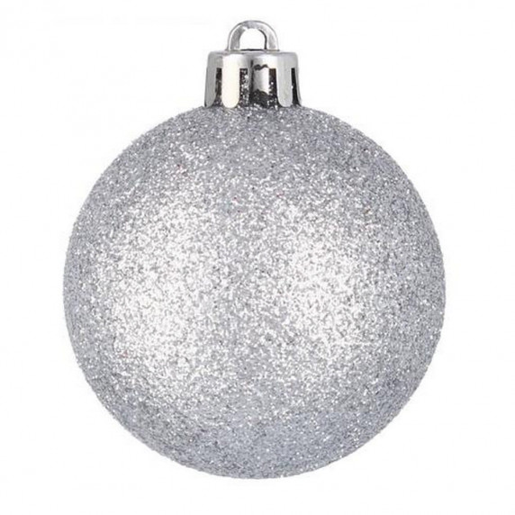 Set globuri de Crăciun și decorațiuni 32 buc, Inlea4Fun - argintiu