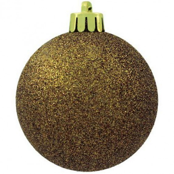 Set globuri de Crăciun 100 buc, 6 cm Inlea4Fun - auriu