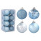 Set globuri de Crăciun 16 bucăți - 5 cm - Inlea4Fun - albastru