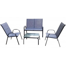 Set masă grădină cu 2 scaune și canapea - InGarden COMFORT 9924 - gri Preview