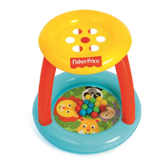 Jucărie gonflabilă pentru copii cu găuri și mingi - Fisher Price