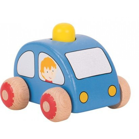 Mașinuță din lemn - albastru - GOKI