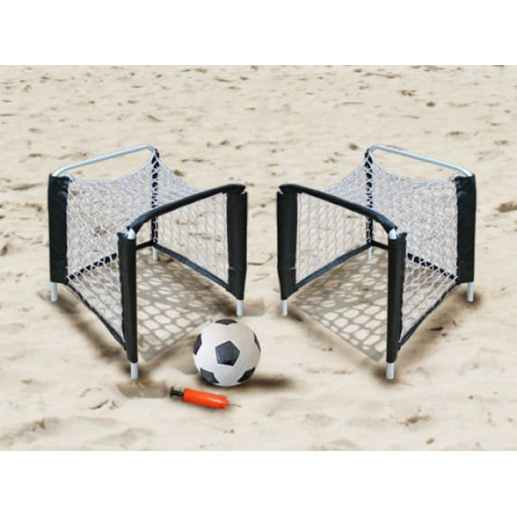 Set porți fotbal de plajă cu minge Master 25 x 25 x 38 cm 