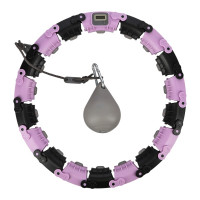 Cerc masaj  cu greutate - violet/negru - FH03 