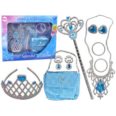 Set prințesă pentru bal sau carnaval cu accesorii - albastru - Lovely Toys Set , SPLENDID Preview