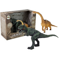 Set de figurine dinozaur Brachiosaurus, Tyrannosaurus Rex - Inlea4Fun JURASSIC  