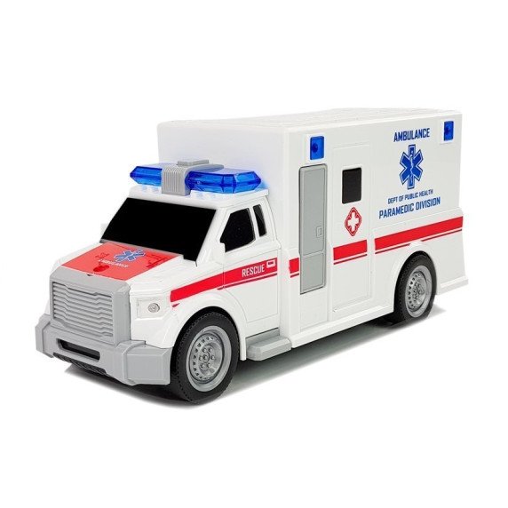 Mașină ambulanță cu efecte de sunet și lumină - 1:20 - Rescue
