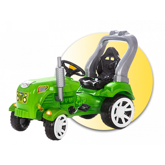 Tractor cu pedale - verde - Inlea4Fun