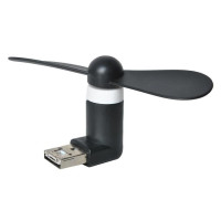 Ventilator portabil micro USB - negru 