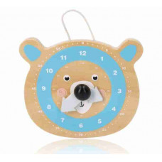 Ceas din lemn pentru copii - ADAM TOYS Bear