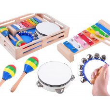 Instrumente muzicale din lemn pentru copii - 4 în 1 Inlea4Fun MUSIC SET  Preview