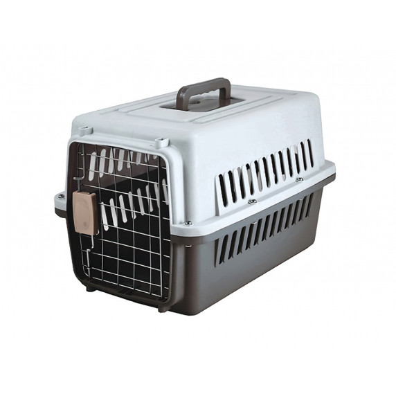 Cușcă transport pisică - 59x36x35 cm - Aga MR7205 - gri/negru