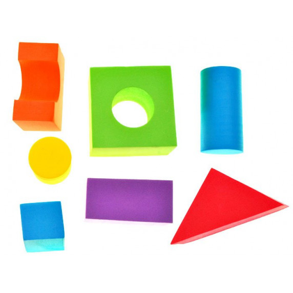 Cuburi colorate din spumă - 100 buc - Inlea4Fun BUILDING BLOCKS