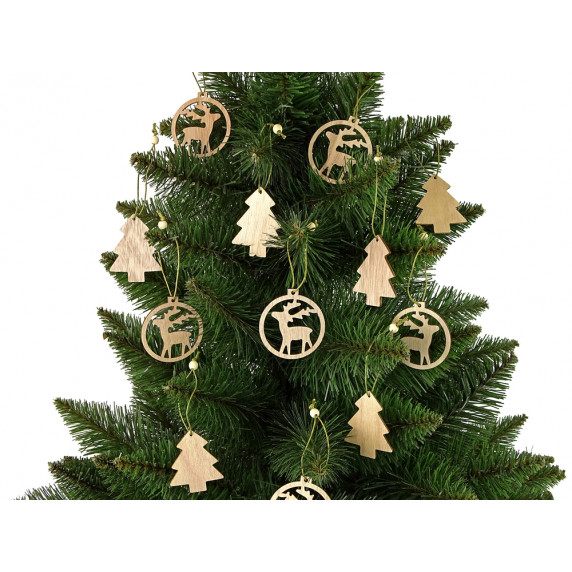 Ornament pentru pom de Crăciun, 12 buc - Inlea4Fun - ren