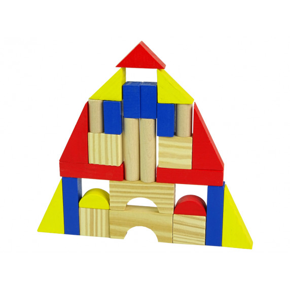 Cuburi de lemn - Inlea4Fun INTELLECTUEL BUILDING BLOCKS