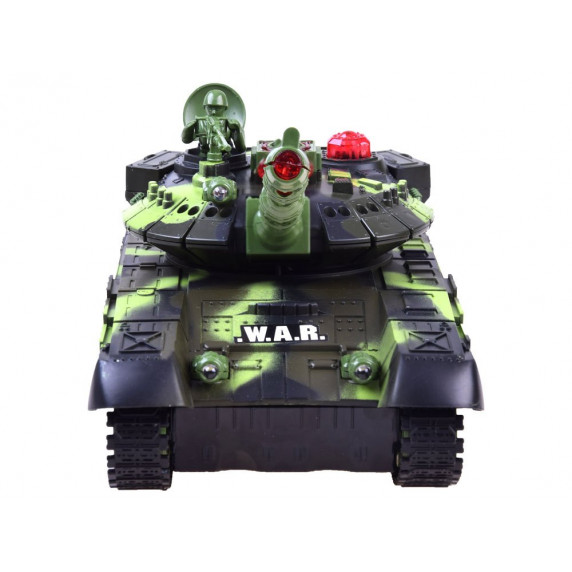 Tanc cu telecomandă, efecte sonore și luminoase, RC War Tank Inlea4fun