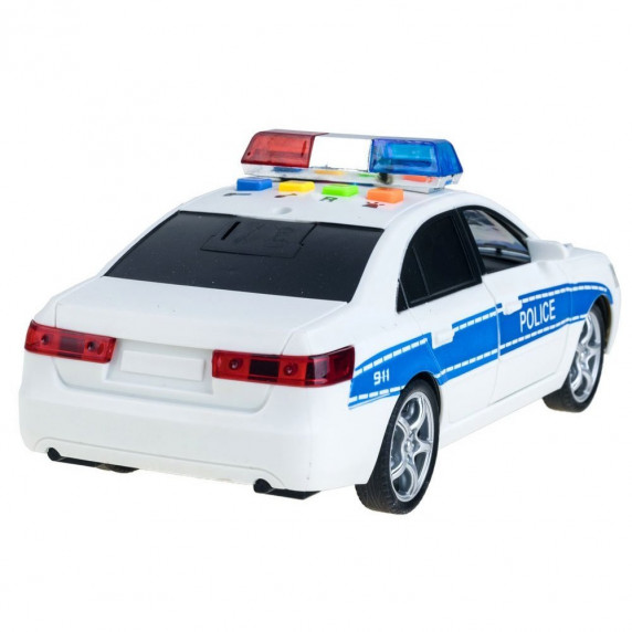 Mașină de poliție cu efect sunet și lumini City Service 24 cm Inlea4fun