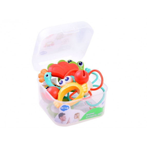 Jucărie dentiție bebe - 5 bucăți - HOLA Animal Orchestra