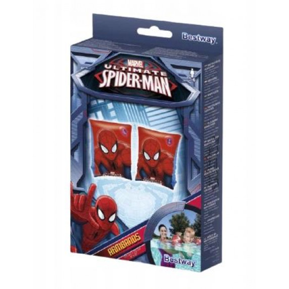 Aripioare gonflabile pentru copii - Spiderman - 23 x 15 cm- BESTWAY 98001