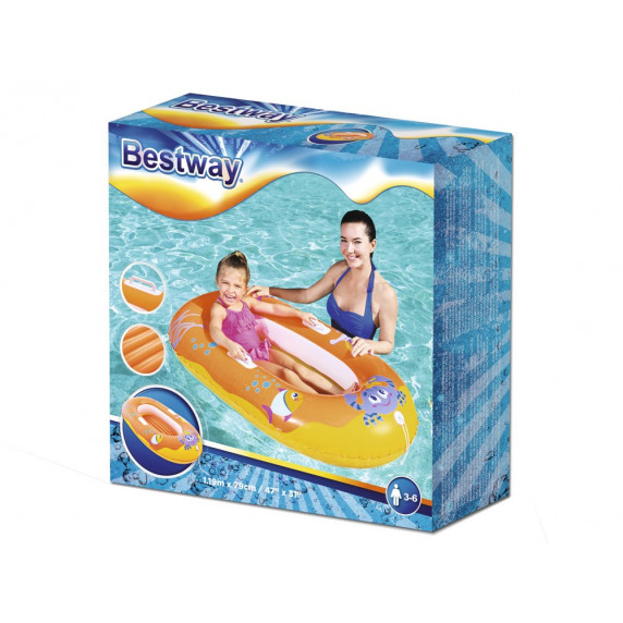 Barcă gonflabilă pentru copii - 135 x 89 cm - BESTWAY