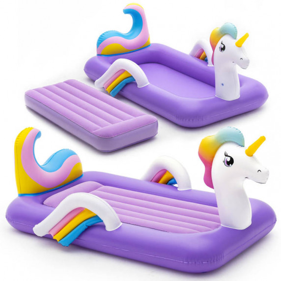 Saltea/pat gonflabil pentru copii - unicorn - BESTWAY 67713