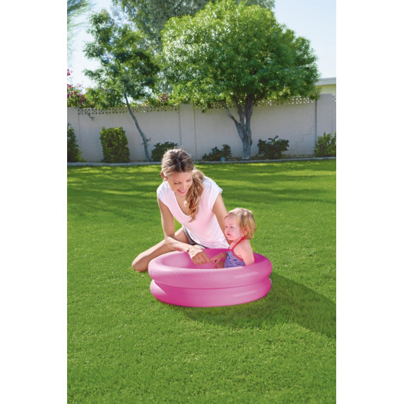 Piscină gonflabilă pentru copii - 61x15 cm - roz - BESTWAY 51061