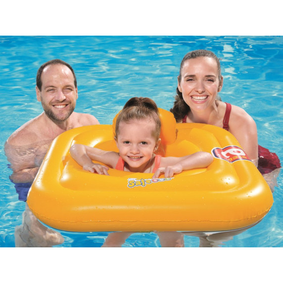 Scaun gonflabil - 76 x 76 cm - portocaliu - Bestway Swimm Safe ABC
