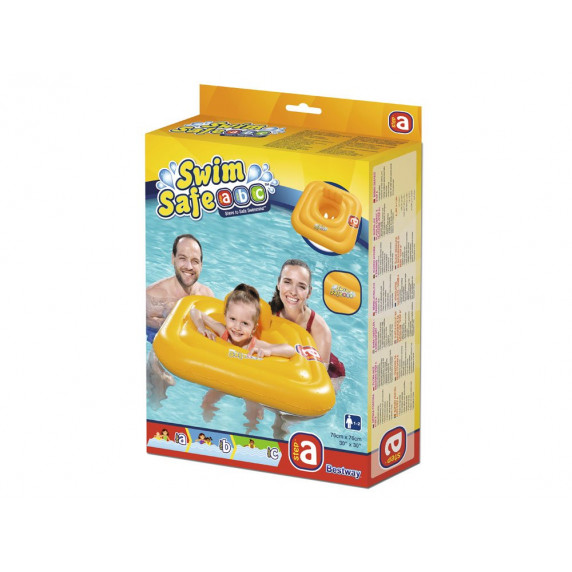 Scaun gonflabil - 76 x 76 cm - portocaliu - Bestway Swimm Safe ABC