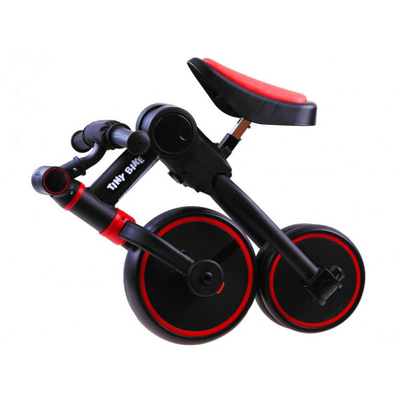 Tricicletă și bicicletă fără pedale 3in1 Tiny Bike - roșu/negru