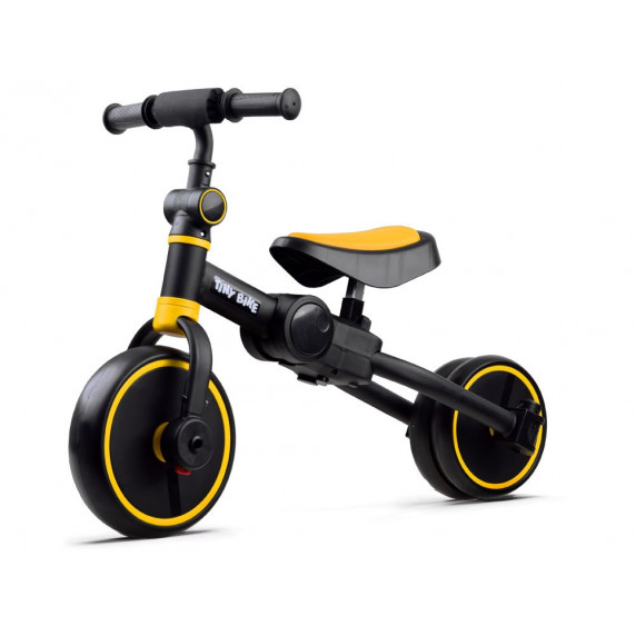 Tricicletă și bicicletă fără pedale 3in1 Tiny Bike - galben/negru