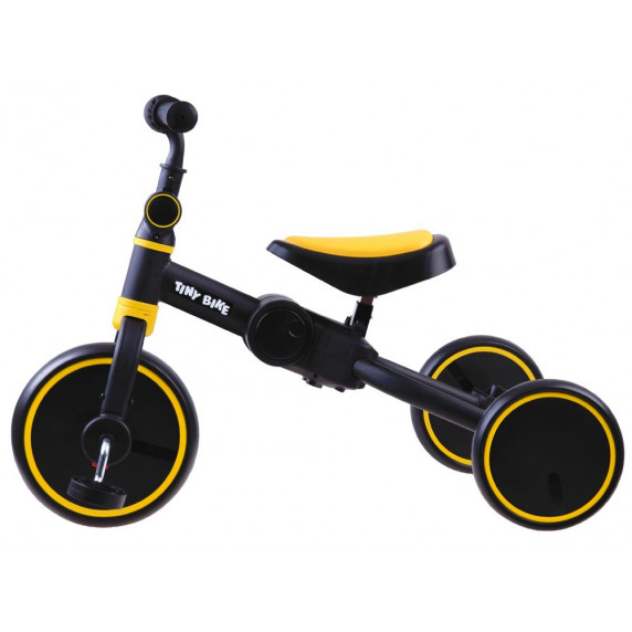 Tricicletă și bicicletă fără pedale 3in1 Tiny Bike - galben/negru