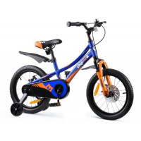 Bicicletă copii Royalbaby Explorer 16" CM16-3 - albastru/portocaliu 