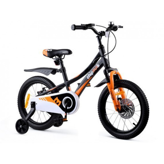 Bicicletă copii Royalbaby Explorer 16" CM16-3 – negru/portocaliu