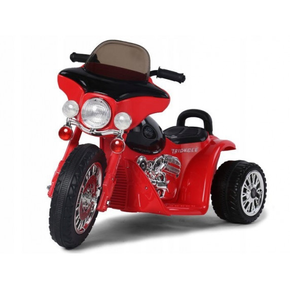Motocicletă electrică - roșu - Chopper PA0116