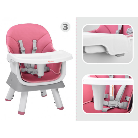 Scaun de masă bebe multifuncțional - 6 în 1