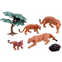 Animale Figurine - familia leopard - Inlea4Fun familie 